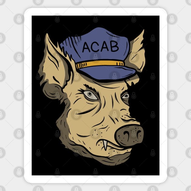 ACAB Pig Magnet by valentinahramov